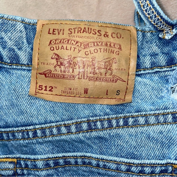 Y2k Vintage Levi’s 512 slim fit tapered leg jean size 11 /L28 1/2 - Picture 6 of 16